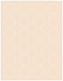 Latte Soho Round Labels (24 per sheet - 5 sheets per pack)