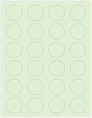 Green Tea Soho Round Labels (24 per sheet - 5 sheets per pack)