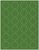Verde Soho Round Labels (24 per sheet - 5 sheets per pack)