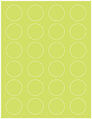 Citrus Green Soho Round Labels (24 per sheet - 5 sheets per pack)
