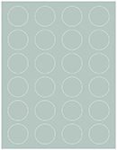 Dusk Blue Soho Round Labels (24 per sheet - 5 sheets per pack)