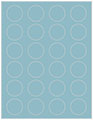 Textured Aquamarine Soho Round Labels (24 per sheet - 5 sheets per pack)