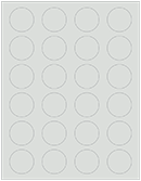 Fog Soho Round Labels (24 per sheet - 5 sheets per pack)