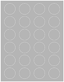 Pewter Soho Round Labels (24 per sheet - 5 sheets per pack)