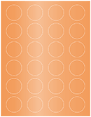 Mandarin Soho Round Labels (24 per sheet - 5 sheets per pack)
