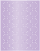 Violet Soho Round Labels (24 per sheet - 5 sheets per pack)