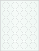 Metallic Aquamarine Soho Round Labels (24 per sheet - 5 sheets per pack)