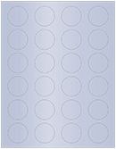 Vista Soho Round Labels (24 per sheet - 5 sheets per pack)