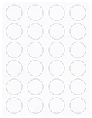 Linen Solar White Soho Round Labels (24 per sheet - 5 sheets per pack)