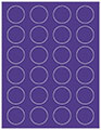 Indigo Soho Round Labels (24 per sheet - 5 sheets per pack)