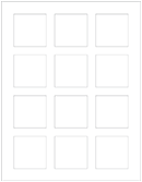 Crest Solar White Soho Square Labels 2 x 2 (12 per sheet - 5 sheets per pack)
