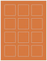 Papaya Soho Square Labels 2 x 2 (12 per sheet - 5 sheets per pack)