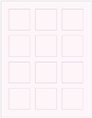 Light Pink Soho Square Labels 2 x 2 (12 per sheet - 5 sheets per pack)