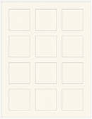 Textured Cream Soho Square Labels 2 x 2 (12 per sheet - 5 sheets per pack)
