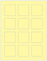 Sugared Lemon Soho Square Labels 2 x 2 (12 per sheet - 5 sheets per pack)