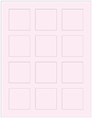 Pink Feather Soho Square Labels 2 x 2 (12 per sheet - 5 sheets per pack)
