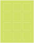 Citrus Green Soho Square Labels 2 x 2 (12 per sheet - 5 sheets per pack)