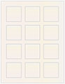 White Gold Soho Square Labels 2 x 2 (12 per sheet - 5 sheets per pack)