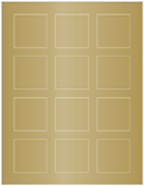 Antique Gold Soho Square Labels 2 x 2 (12 per sheet - 5 sheets per pack)