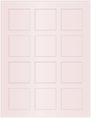 Blush Soho Square Labels 2 x 2 (12 per sheet - 5 sheets per pack)