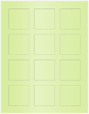Sour Apple Soho Square Labels 2 x 2 (12 per sheet - 5 sheets per pack)