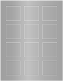 Ash Soho Square Labels 2 x 2 (12 per sheet - 5 sheets per pack)