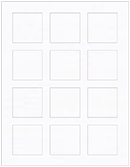 Linen Solar White Soho Square Labels 2 x 2 (12 per sheet - 5 sheets per pack)