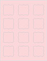 Pink Feather Soho Bracket Labels Style B4