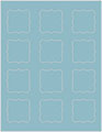 Textured Aquamarine Soho Bracket Labels Style B4