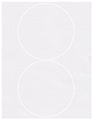 Linen Solar White Soho Round Labels Style B5