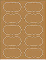 Natural Kraft Soho Crenelle Labels Style B9