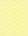 Sugared Lemon Soho Oval Labels 2 1/4 x 1 (24 per sheet - 5 sheets per pack)