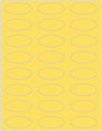 Lemon Drop Soho Oval Labels 2 1/4 x 1 (24 per sheet - 5 sheets per pack)