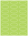 Citrus Green Soho Oval Labels 2 1/4 x 1 (24 per sheet - 5 sheets per pack)