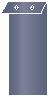 Blue Satin Layer Invitation Cover (3 7/8 x 9 1/4) - 25/Pk