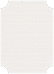 Linen Natural White Notch Card 4 1/2 x 6 1/4 - 25/Pk