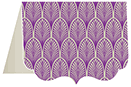 Glamour Purple Crenelle Folded Card 4 1/4 x 5 1/2 Folded - 10/Pk