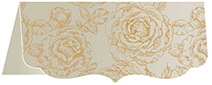 Rose Bronze Crenelle Folded Card 4 x 9 Folded - 10/Pk