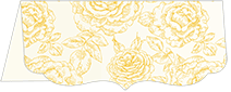Rose Gold Crenelle Folded Card 4 x 9 Folded - 10/Pk
