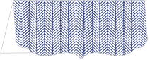 Oblique Sapphire Crenelle Folded Card 4 x 9 Folded - 10/Pk