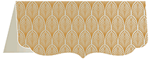 Glamour Gold Crenelle Folded Card 4 x 9 Folded - 10/Pk