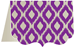 Indonesia Purple Crenelle Folded Card 5 x 7 Folded - 10/Pk