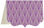 Glamour Purple Crenelle Folded Card 5 x 7 Folded - 10/Pk