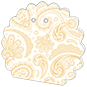 Paisley Gold Favor Box Style A (10 per pack)