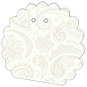 Paisley Silver Favor Box Style A (10 per pack)