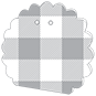 Gingham Grey Favor Box Style A (10 per pack)