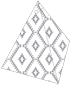 Rhombus Grey Favor Box Style C (10 per pack)