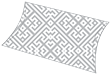 Maze Grey Favor Box Style D (10 per pack)