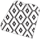 Rhombus Black Favor Box Style E (10 per pack)