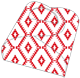 Rhombus Red Favor Box Style E (10 per pack)